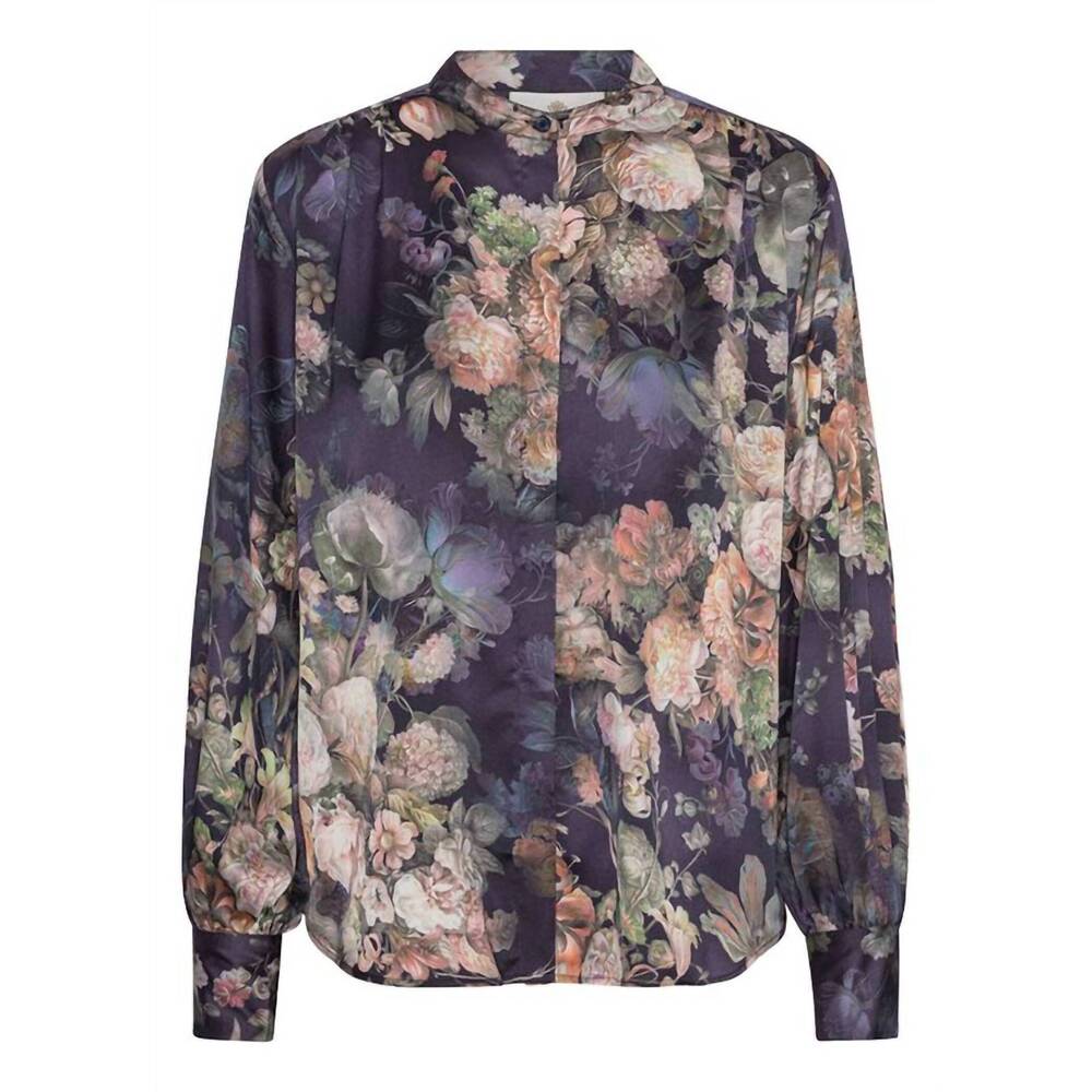 NEW KARMAMIA women's cornelia shirt in indigo bloom